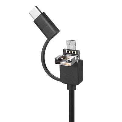 

3 in 1 Inspection Camera Borescope Type-C & Micro USB & USB Endoscope Waterproof IP67 for Android Phones PC 2m