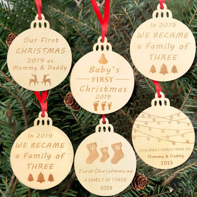 

Gobestart Christmas Wooden Pendant Hanging Door Decorations Xmas Tree Party Ornaments