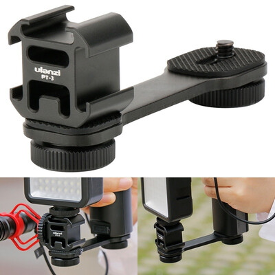 

Professional Three-headed Hot Shoe Stand Handheld Gimbal Stabilizer Smartphone Camera Mobile Phone Holder