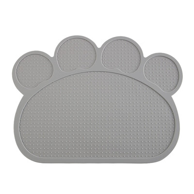 

Pet Food Water Bowl Silicone Mat Slip-proof&Spill-proof Pet Feeder Pad BlackLight RedRedBlueGreenGrey