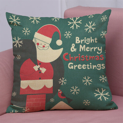 

Tailored New Christmas Cotton Linen Pillow Case Sofa Cushion Cover Home Decor