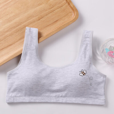 

Kids Training Bra Underwear Cotton Teenage Bra Puberty Girl Running Yoga Bra Girl Sports Bra Soft Cotton Underwear 8-16T