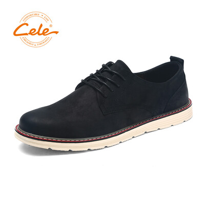 

Celebrity CELE two-layer leather strap slip mens fashion business casual shoes black 38 yards M9A1B18011