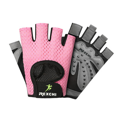 

Half Finger Non-slip Unisex 1 Pair Gloves Elastic Silicone Pads Workout Training