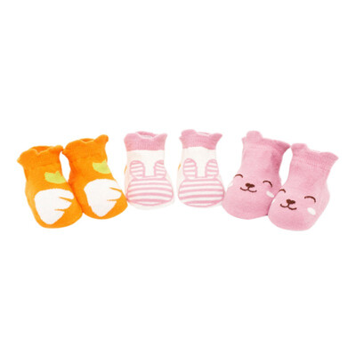 

4pcs Newborn Cotton Toddler Anti-slip Socks Baby Floor Socks Boys Girls Cute Cartoon Baby Infant Socks