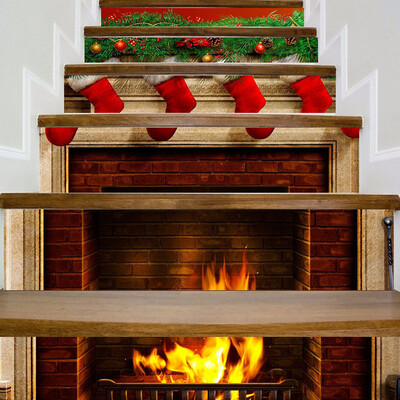 

Gobestart Christmas Decoration Stair Stickers Christmas Stairs Stickers Wall Stickers