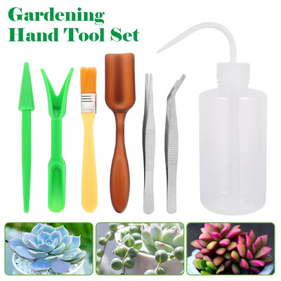 

Ginsco 7pcs Succulent Transplanting Mini Garden Planting Gardening Hand Tools Set