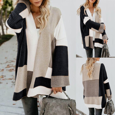 

Toponeto Women Ladies Winter long Sleeve Casual Loose Knitted Sweater Jumper Coat Tops