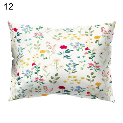 

Flower Plane Coffee Fruit Circle Pillow Case Cushion Cover Sofa Bed Car Decor