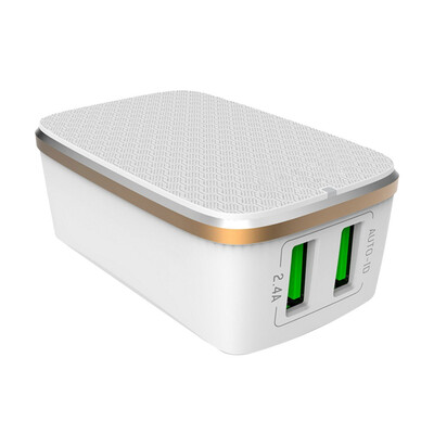 

〖Follure〗Charger AU Plug Adapter AC Fast 5V 24A 2-Port USB Exchangeable Plug