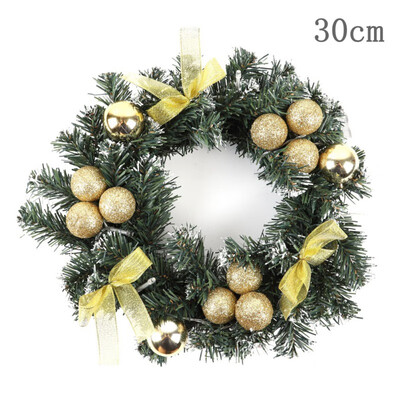

Christmas Flowers Wreath Front Door Hang Round Garland For Christmas Party New Year Decorations Series Dropshipping