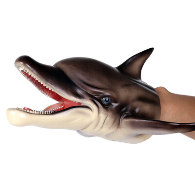 

Hand Puppets Role Play Toys for Kids Dinosaur Head Gloves Soft Dino Pretend Educational Toy for Toddler Boys Girls Kids