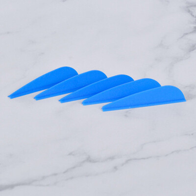 

50Pack 175 Inch Arrow Vanes Rubber Fletching Archery Bow Parts 4 Color Choose