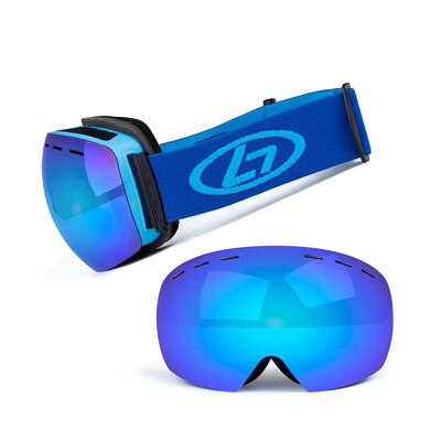 

Magnetic Snowboard Snow Goggles Double-Layer Anti Fog Lens