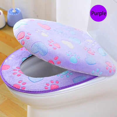 

〖Follure〗Coral Fleece 2 Piece Set Potty Toilet Cover Toilet Mat Comfortable Cushions BU