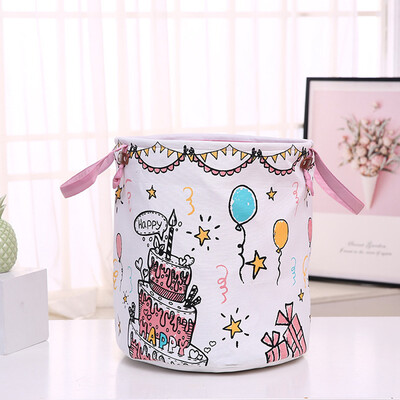 

Toponeto Cotton Linen Waterproof PE Coating Storage Basket Sundries Storage Box