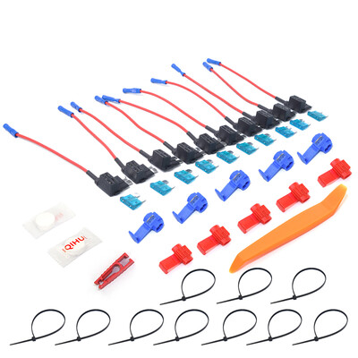 

10PCSSet Car Fuse Box Holder ATM Adapter Auto Tap Mini Car Micro Add-a-Circuit Fuse Car Fuse Holder