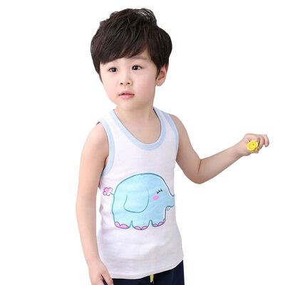 

Fashion Summer Baby Boys Girls Vest Casual Cartoon Sleeveless Children T-shirts Tops New Baby Boys Girls Clothes