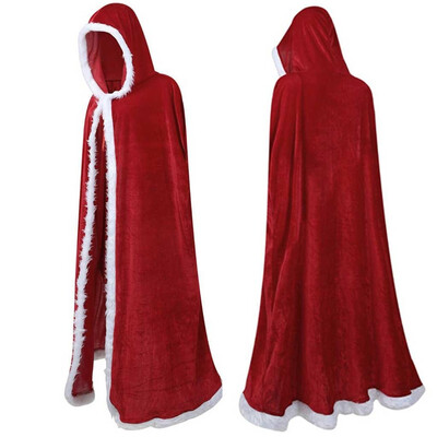 

Toponeto Unisex Plus Size Women Christmas Hooded Cloak Coat Mens Fashion Tops Coat