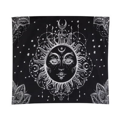 

Wall Hanging Tapestries Moon Star Clouds&Mountains Tapestry Black&White Wall Blanket Wall Art for Bedroom Bohemia Home