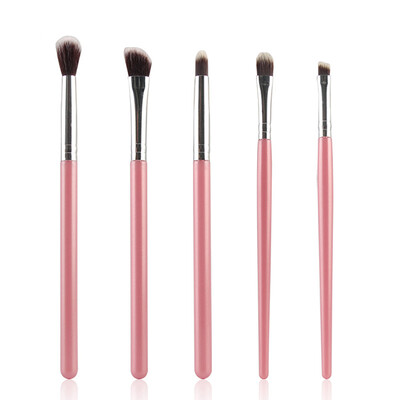 

5 Pcs New Aluminum Brushes Eyeshadow Lip Eyeliner Brush Make Up Tool Cosmetic