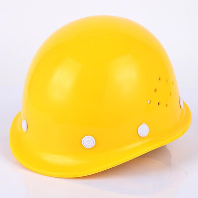 

Aobo thick ABS helmet cap FRP breathable long belt construction safety helmet Orange