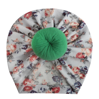 

Autumn Winter Soft Cute Newborn Baby Flower Pearl Design Girls Caps Infant Hat Turban Elastic Caps