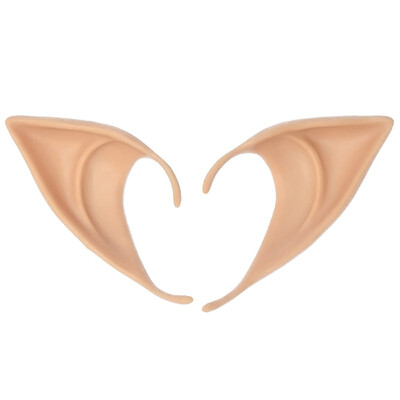 

1Pair Mysterious Angel Elf Ears Fairy Cosplay Accessories Halloween Christmas Party Latex Soft Pointed Tips False Ears Props