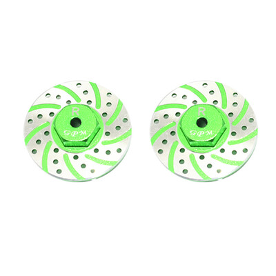 

Siaonvr GPM Racing Aluminum 2Pcs Rear Brake Disc Rotor Anti Rust For AXIAL 118 RC Car