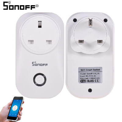 

Sonoff S20 Wifi Power Socket Switch EU Plug Wireless APP Remote Socket Outlet Timing Switch for Smart Home Work with Alexa