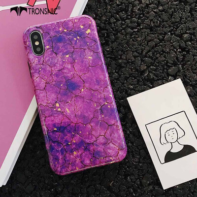 

TRONSNIC Glitter Phone Case for iPhone X  Green Purple Case Gold Foil Red Luxury Cover Fashion