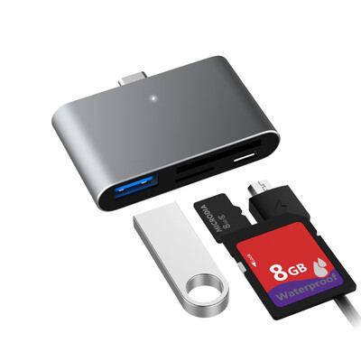 

USB Hub 30 Portable Dual Port SDMicro SD Card Reader For MacBook Pro Samsung Huawei