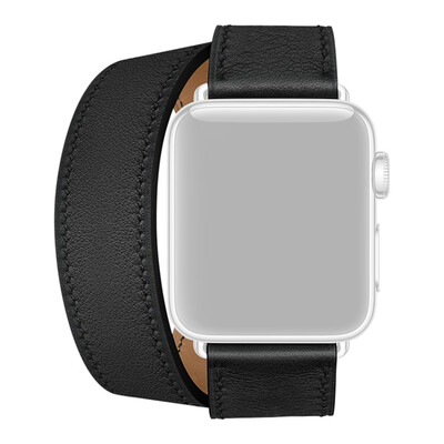 

〖Follure〗Double Leather Wristband Bracelet Replacement Strap For Apple Watch 1234 4244mm