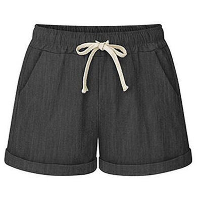 

Gobestart Women Plus Size Pocket Bandage Solid Shorts Running Sports Wide Leg Pants