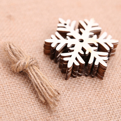 

10PcsSet Hanging Wooden Chips Mini Wooden Arts Pendant for Home Christmas Tree Bar Shop Decor