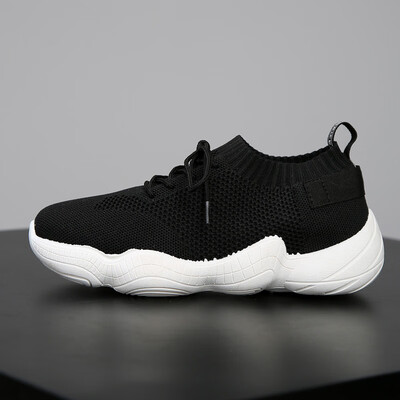 

Women Shoes Plus Size Flyknit Sneakers Women New Vulcanized Shoes Casual Female Slip On Flat Shoes White Mesh Walking Footwear
