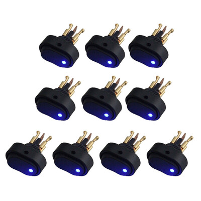 

10PCS 12V 30Amp 30A Heavy Duty Blue LED OFFON Rocker Switch Car Boat Marine