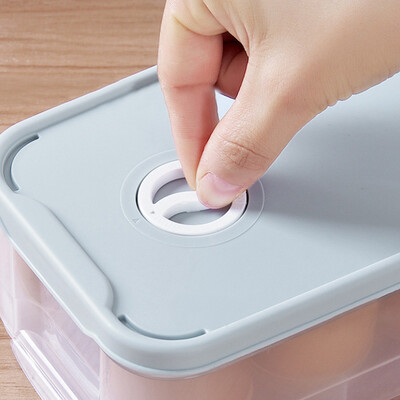 

Toponeto Single Layer Refrigerator Food 10 Eggs Airtight Storage container plastic Box