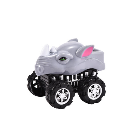 

Tailored Mini Vehicle Animal Pull Back Cars with Big Tire Wheel Creative Gifts for Kids