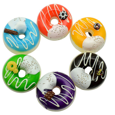 

YIWULA6PC Squeeze Stress Reliever Cute Doughnut Cream Scented Slow Rising Toys
