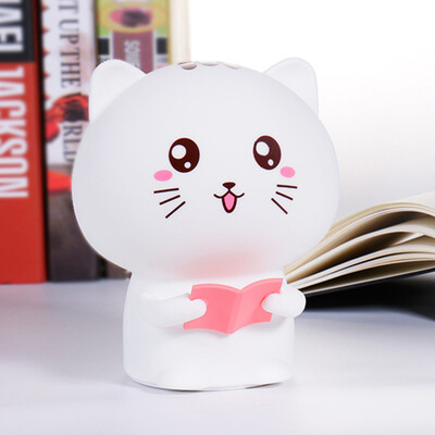 

Gobestart Cute Cat Lights Organic Silicone Night Light USB Rechargeable Bedside Lamp Baby