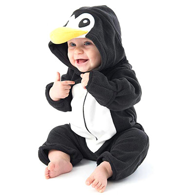 

New Born Baby Clothes 2019 Winter Baby Boy Girl Romper Cute Cartoon Hooded Jumpsuit Casual Overalls For Children Kids Outerwear