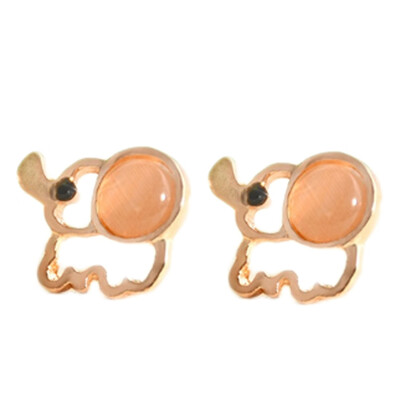 

New Fashion Cute Cartoon Elephant Earrings Cat Snake Small Elephant Stud Earring Jewelry Accessories