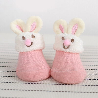 

Newborn Toddler Baby Boy Girl Socks Cute Bunny Ears Floor Socks Anti-Slip Baby Step Sock