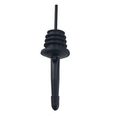 

Stainless Steel Wine Bottle Stopper Cocktail Pourer Bar Home Red Wine Pourer Sanding Black With Cap