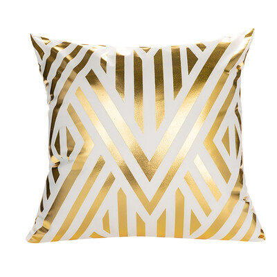 

〖Follure〗Polyester Gold Letter Pillow Case Cover Sofa Car Waist Cushion Cover Home Decor