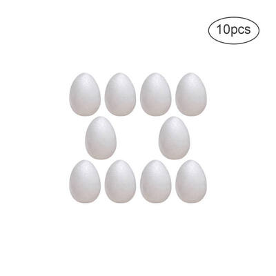 

Easter Unpainted EPS Foam Eggs for Garden Egg Hunting Game Kids DIY Crafts Gift Easter Home Garden Party Egg Decoration 10pcs