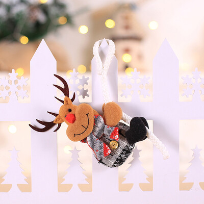 

Gobestart Christmas Ornaments Gift Santa Claus Snowman Rein deer Toy Hang Decorations