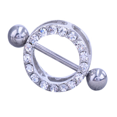 

1PCS Rhinestone Body Piercing Belly Ring Barbells Button Navel Crystal Flower