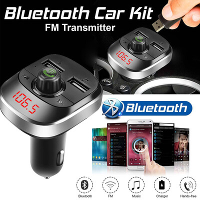 

〖Follure〗A2DP Car Kit Wireless FM Transmitter Handsfree Music Playing Support TF CardU D